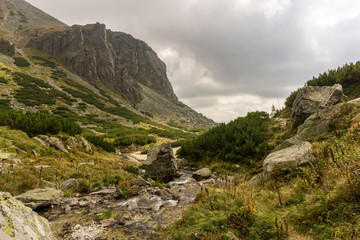 Fototapeta na wymiar Landscape of Mlynicka Valley. Tatra Mountains. Slovakia.