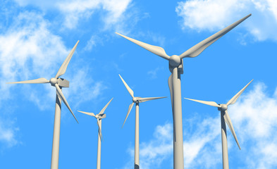 green power source (wind turbines)