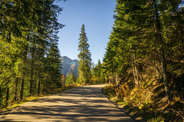 Beautiful landscape road to Morskie Oko. Tatra Mountains. Poland. © Jacek Jacobi