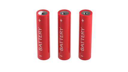 three isolated batteries