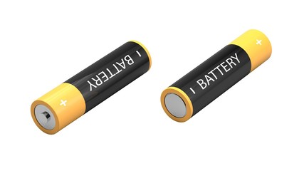 isolated two sides of battery
