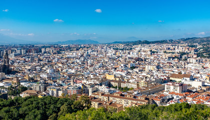 City of Malaga seen from the Gibralfaro fortress