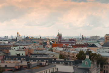 Fototapeta na wymiar Moscow panorama of the city.