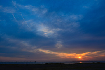 夕焼けの空