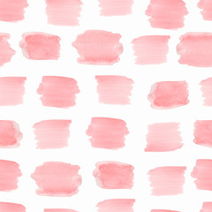 Seamless Pattern of Watercolor pink Splashes.Stains like Leopard skin. Background for your design.