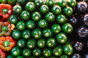 Fototapeta na wymiar Pile of zucchini