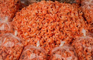 Dried shrimp in Thailand