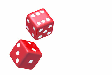 さいころの3Dイラスト