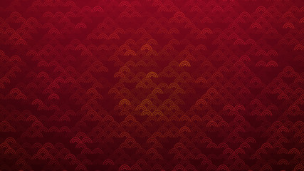 Simple And Sweet Red Ethnic Pattern Circles Background Design