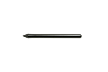 Black Stylus for professional tablet isolated on white background. Input device, digital drawing tool.