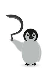 penguin with weapon