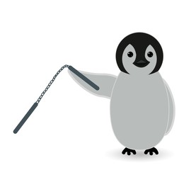 penguin with weapon