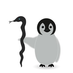 magic penguin with magic weapon