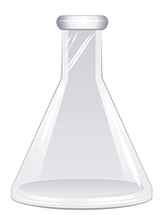 Empty laboratory flask