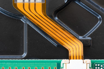 Electronic circuit board close up