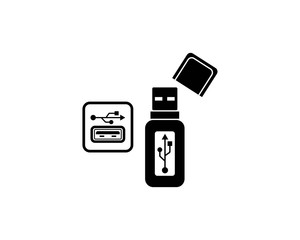 usb icon vector illustration