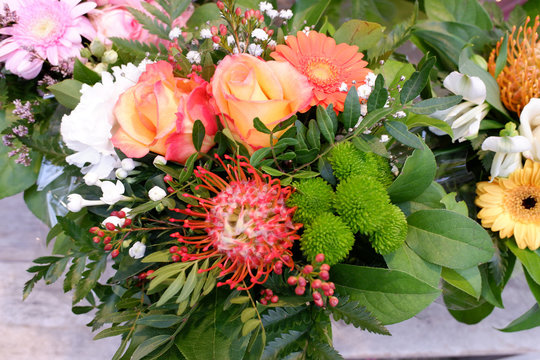bouquet artisanal du fleuriste