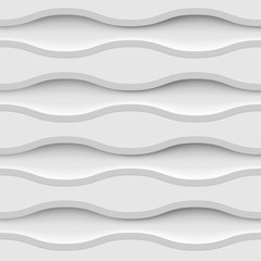 Abstract white background with folds and shadows, vector illustration