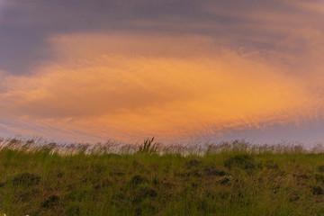 Fototapeta na wymiar moody skies in Patagonia, Argentina