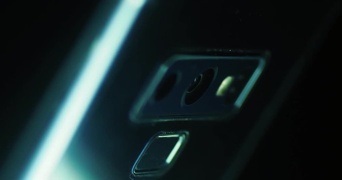Close shot of the camera of a smartphone.