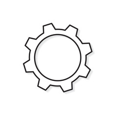gear icon- vector illustration