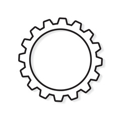 gear icon- vector illustration