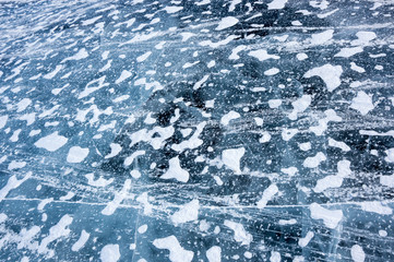 Ice of Lake Baikal