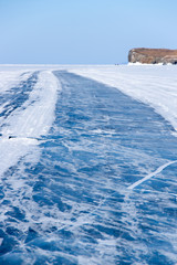 Lake Baikal in winter