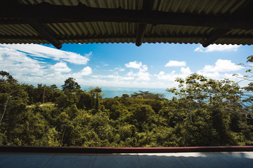 Fototapeta premium jungletop hotel paradise view Costa Rica latin america