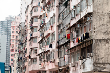 Street view in Jordan district. This district is mainly an area of mixed residential and retail.