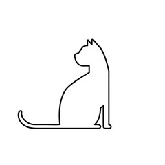Cat icon. Vector illustration