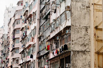 Street view in Jordan district. This district is mainly an area of mixed residential and retail.