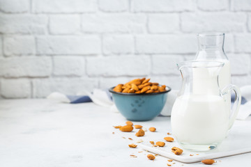 Homemade organic vegan non diary almond milk