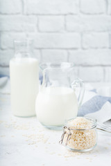 Homemade organic vegan non diary rice milk