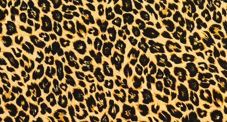 Foto op Canvas Bright and colorful leopard skin pattern background. Abstract fashion design. © Nancy Pauwels