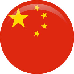 China flag, official colors and proportion correctly. National China flag.
