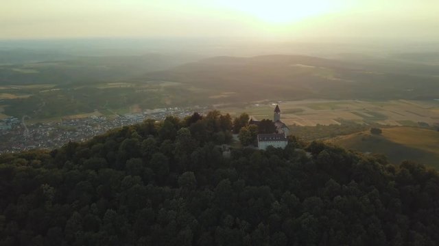 an old medieval castle in south germany called "Burg Teck" near the small town of Kirchheim in the centre of Europe