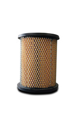 the engine air filter on white background isolated
