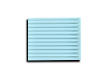 the engine air filter on white background isolated