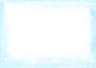 Fototapeta na wymiar Abstract winter frame, white snow on a blue background