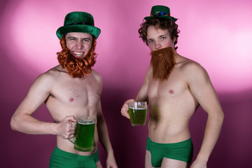 Two sexy friends and St. Patrick's Day.