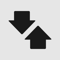 Arrow icon vector. Arrow symbol. navigation icon vector