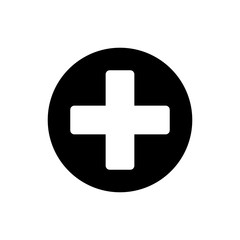 Plus Icon. Add plus icon. Addition sign. Medical Plus icon
