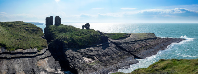 lick castle in county kerry panorama