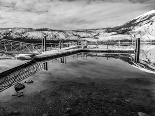 Boat Dock on Lake McDonald in Glacier National Park