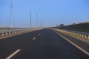  multi-lane freeway around the city