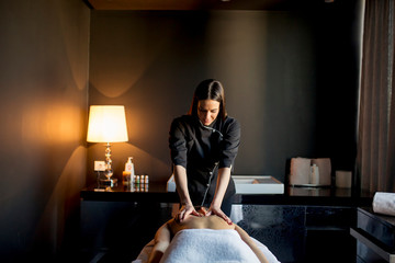 Young woman having a massage