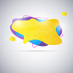 Gradient abstract banners with flowing liquid shapes.
