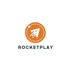 rocket play advance technology launching elements, icons, symbols, abstract, shapes, innovative and creative inspiration for business company, template collection, and marketing promotions with Flat S