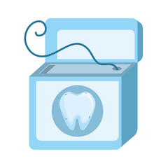 dental floss isolated icon